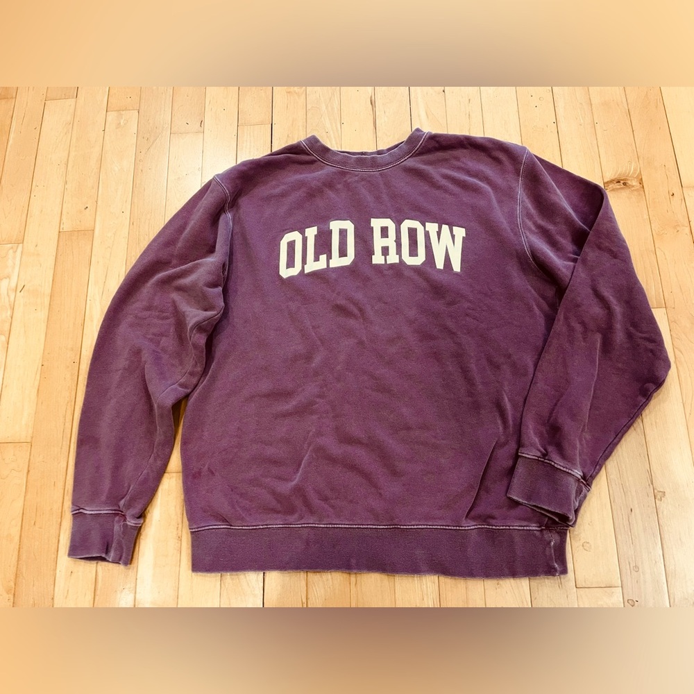 Old Row Faded Burgundy Crewneck Sweater